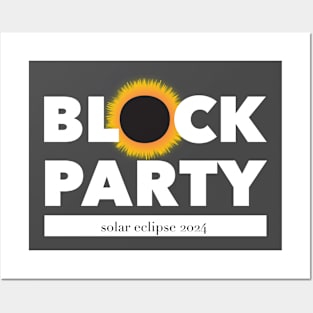 Block Party eclipse 2024 Posters and Art